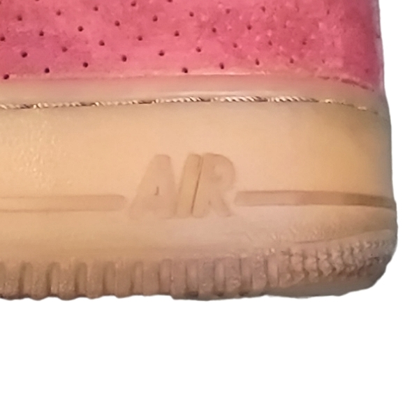 NIKE AIR FORCE 1 Hi Suede University Red Sz 8 Retro Vintage collectable - Picture 7 of 9